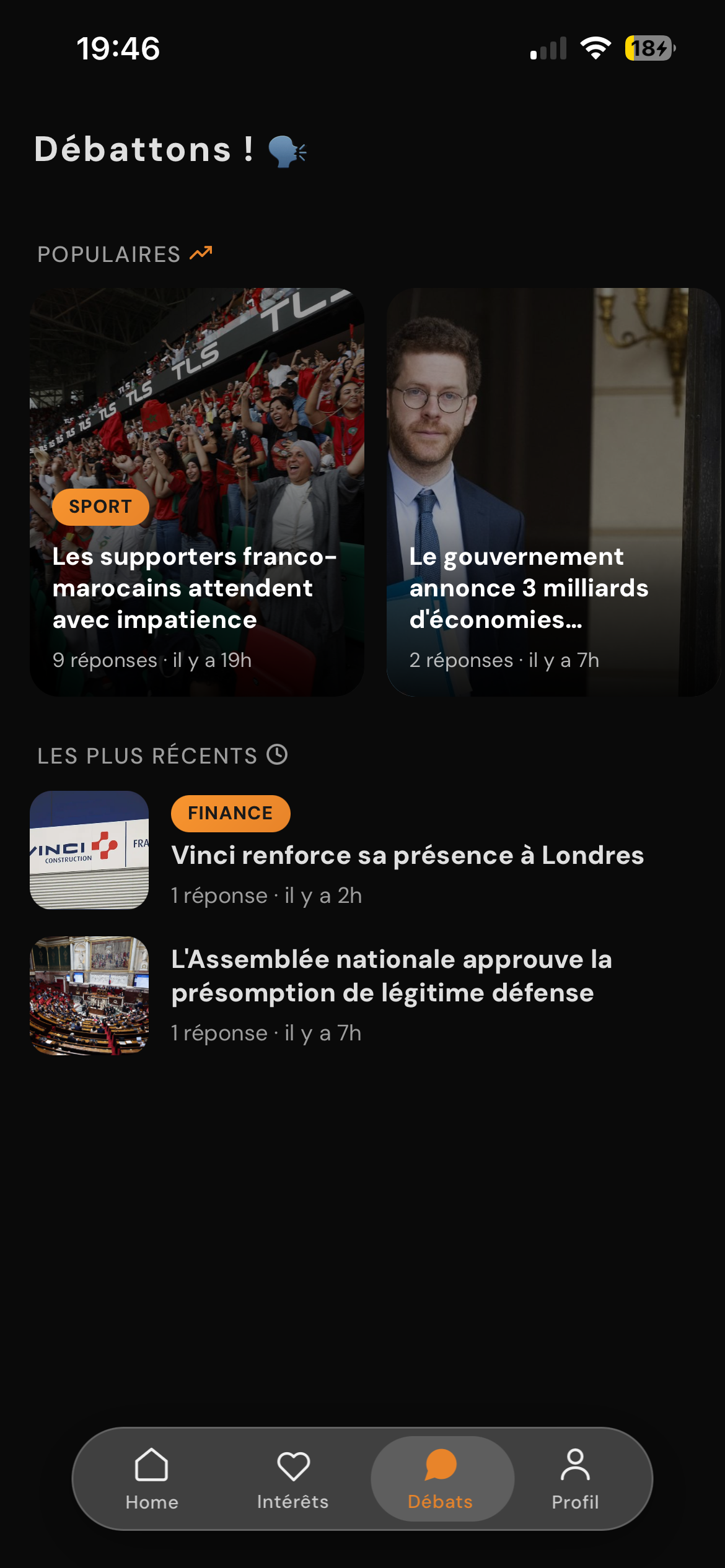 Débat généré à partir d'un sujet dans BREEFR