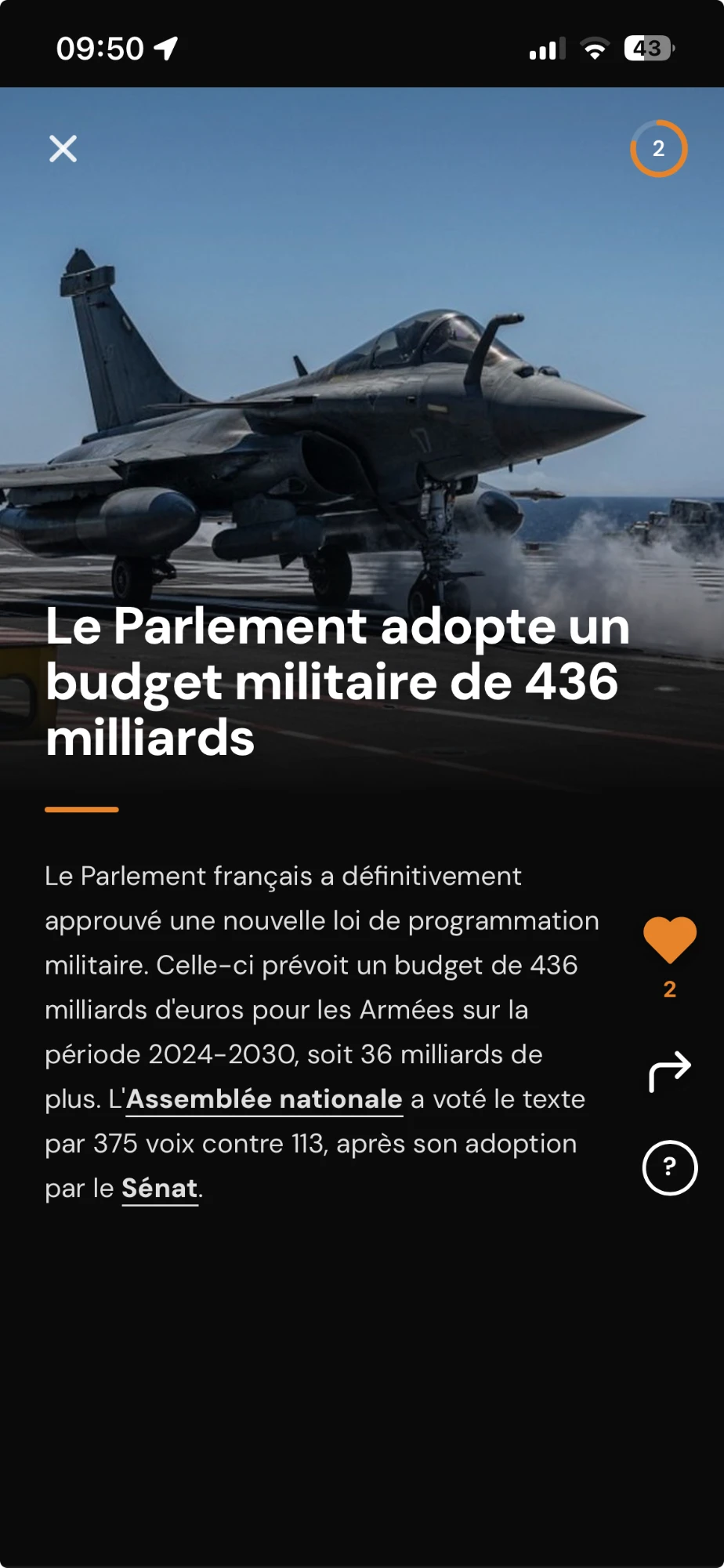 Mode scroll d'un article BREEFR